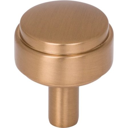 JEFFREY ALEXANDER 1-1/8" Diameter Satin Bronze Hayworth Cabinet Knob 885SBZ